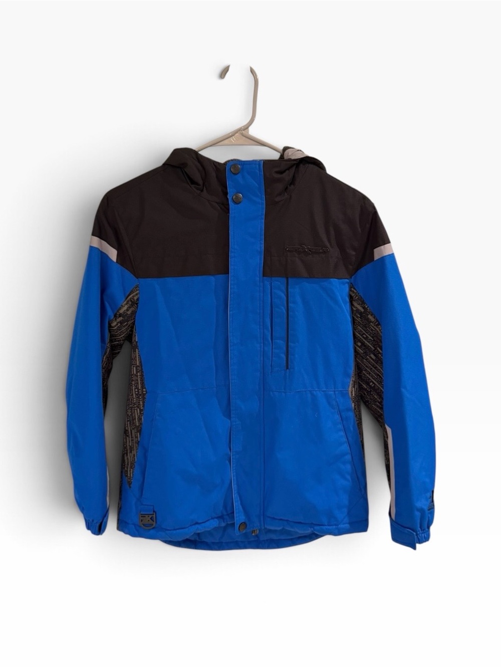 ZeroXposur Kids Colorblock Hooded Jacket Full Zip Ski Snow 10/12